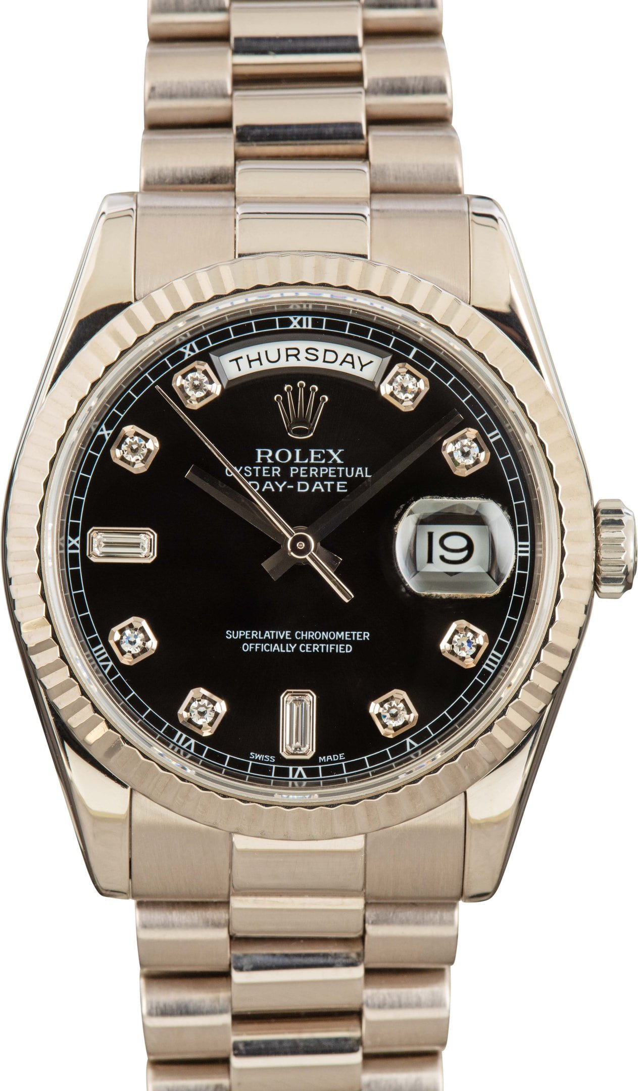 Gold plain brandless jane rolex