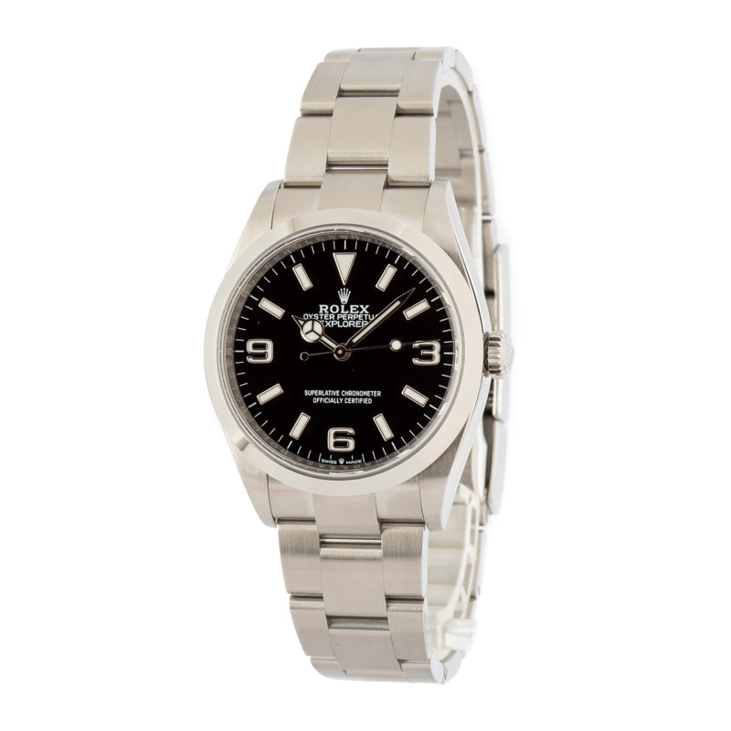 Rolex Explorer 124270 Black Arabic Dial