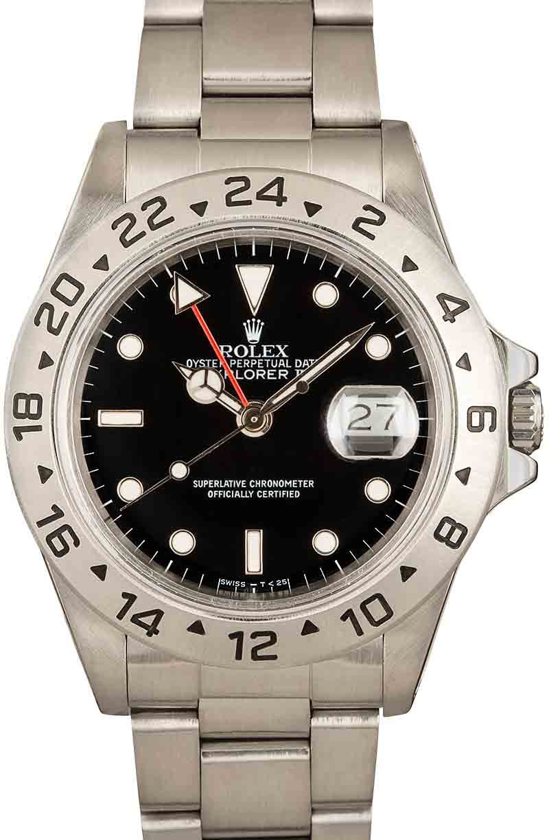 Buy Used Rolex Explorer II 16550 Bob s Watches Sku 148990