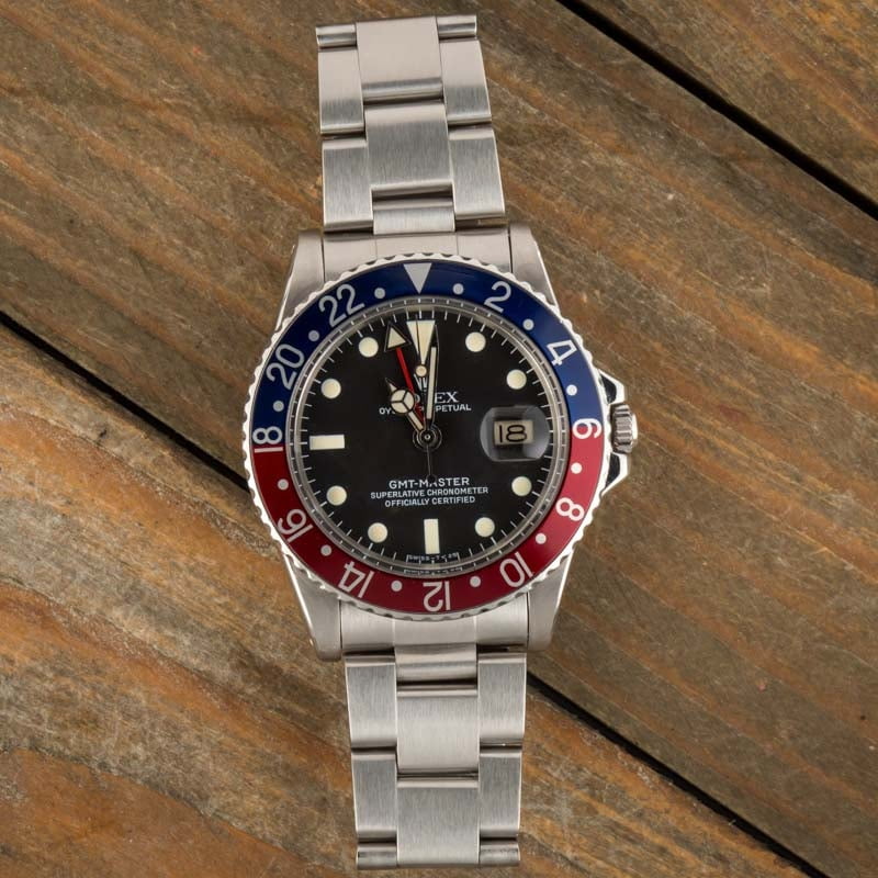 Rolex GMT Master 1675 Stainless Steel Pepsi