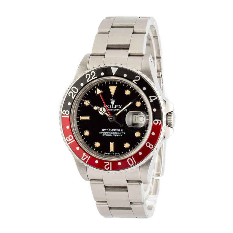 Rolex GMT-Master II Ref 16760 Stainless Steel Coke