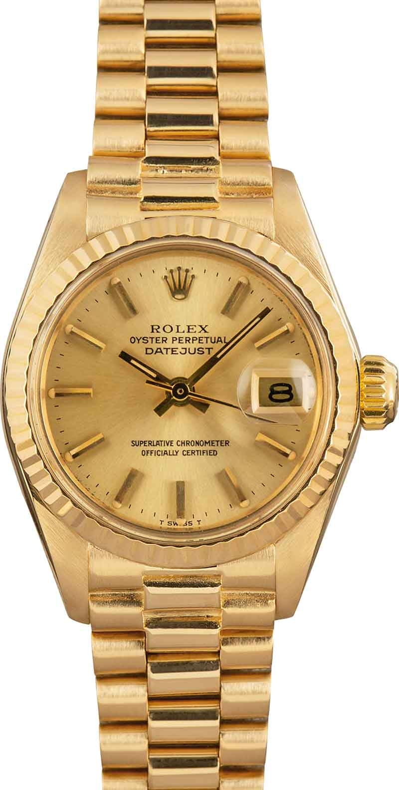 Rolex Ladies President 6917 18K Gold Spring Bar 23-9296 13mm Price for one  piece