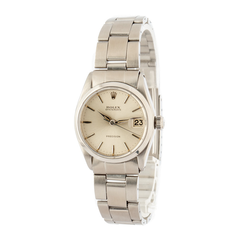 Rolex OysterDate 6466 Silver Dial