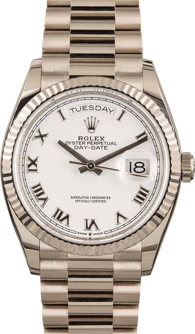 Buy Used Rolex President 128239 Bob s Watches Sku 146282