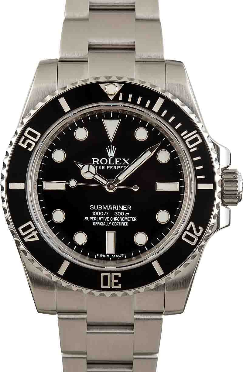 Buy Used Rolex Submariner 114060 Bob s Watches Sku 161099