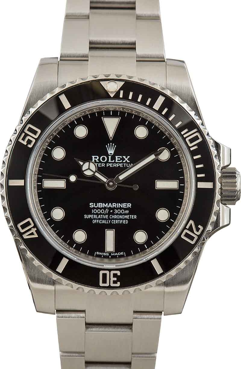 Buy Used Rolex Submariner 114060 Bob s Watches Sku 162454