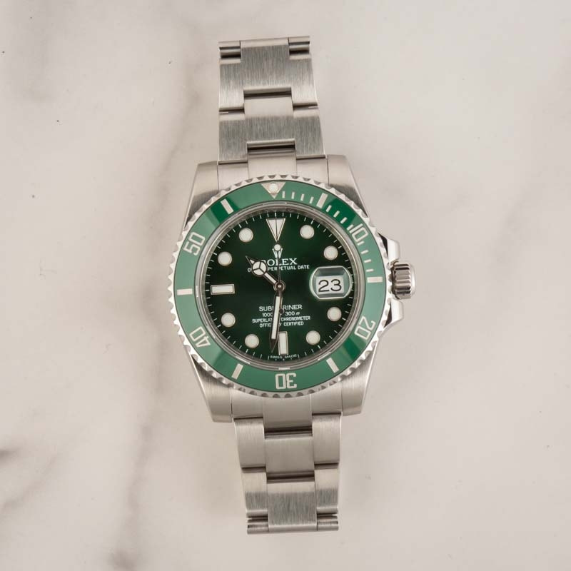 Rolex Submariner Hulk Date 40 Green Dial 116610LV 116610 | WatchGuyNYC