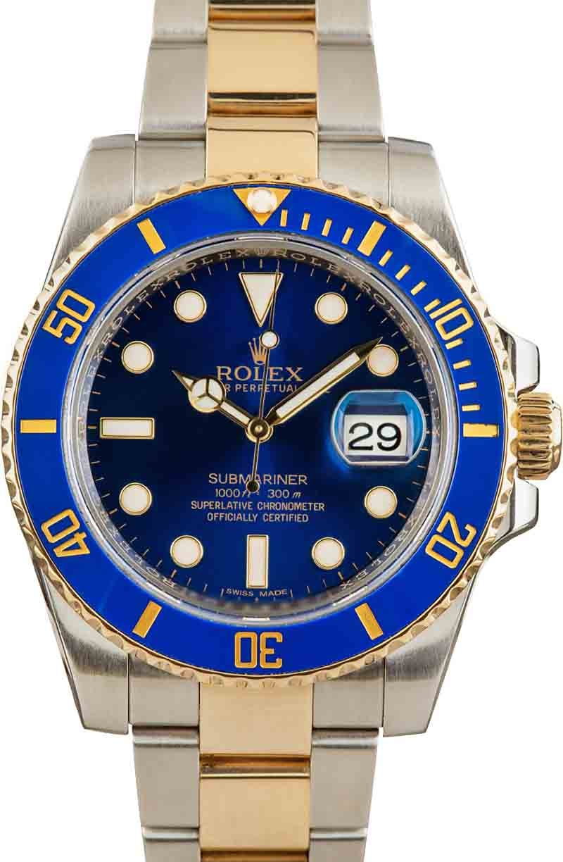 Buy Used Rolex Submariner 116613 | Bob's Watches - Sku: 163003