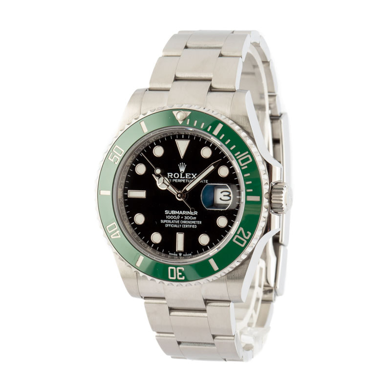 Mens Rolex Submariner 126610LV Green Ceramic Bezel