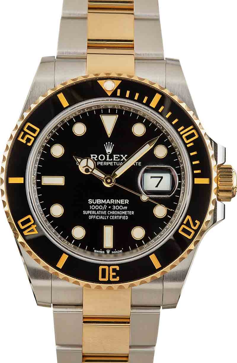 Rolex Submariner Date Black 126610 Stainless Steel Watch, Used, Mens | Bob's Watches