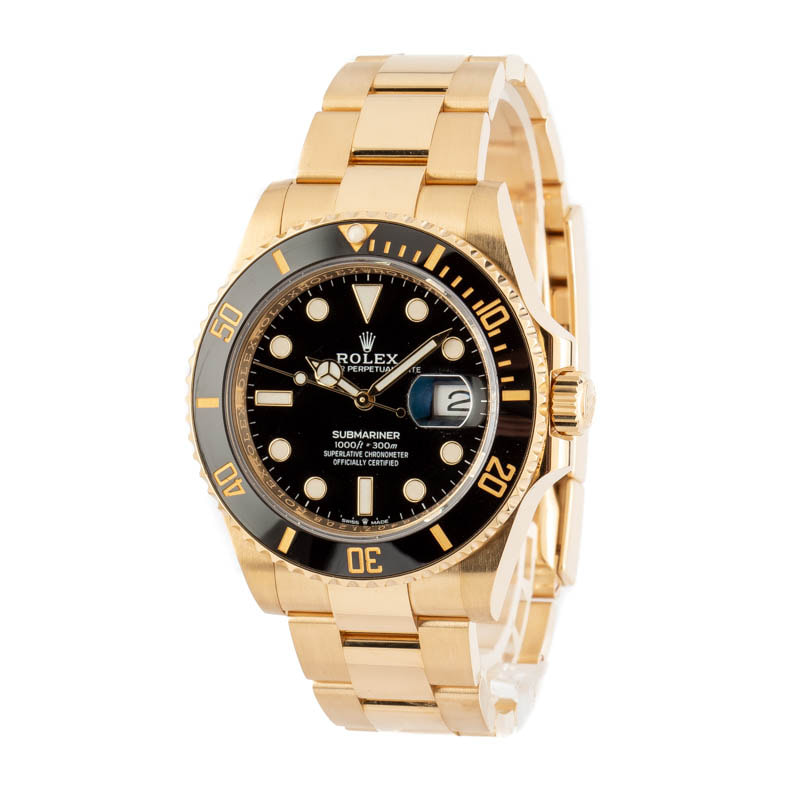 Rolex Submariner Yellow Gold 126618