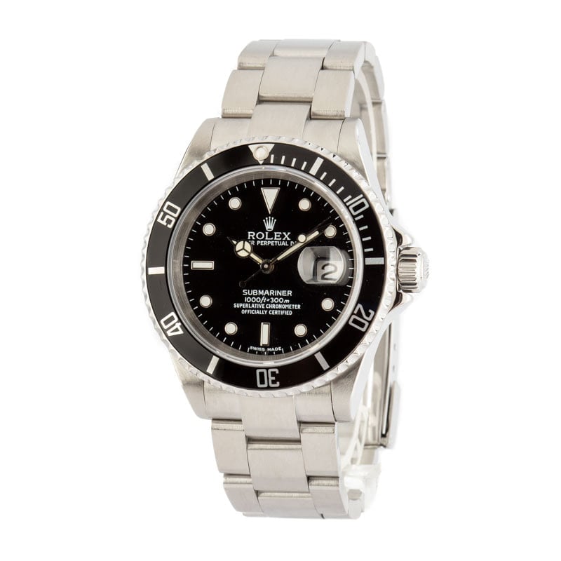 Black Rolex Submariner 16610T