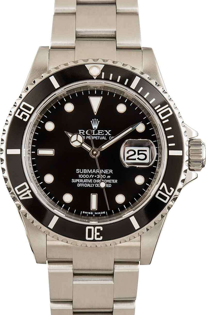 Buy Used Rolex Submariner 16610 Bob s Watches Sku 162857