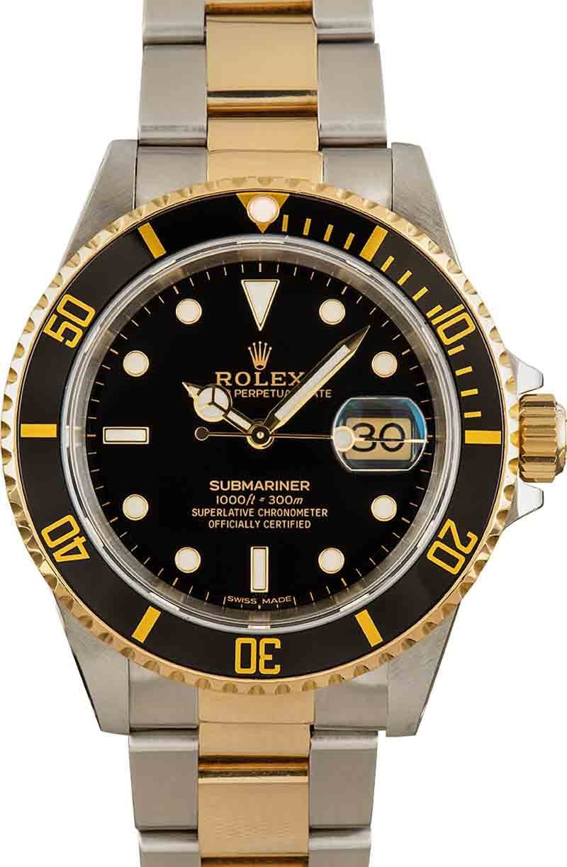 Buy Used Rolex Submariner 16613 | Bob's Watches - Sku: 161785