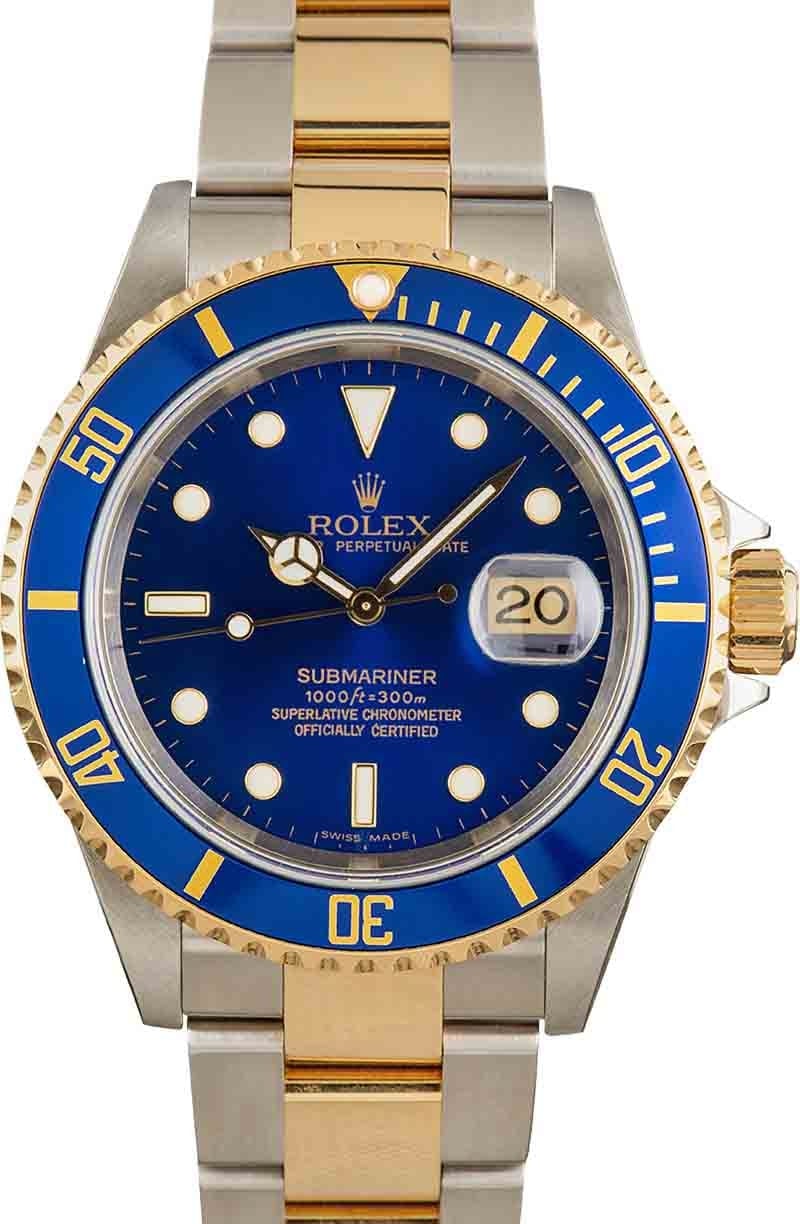 Buy Used Rolex Submariner 16613 | Bob's Watches - Sku: 161927
