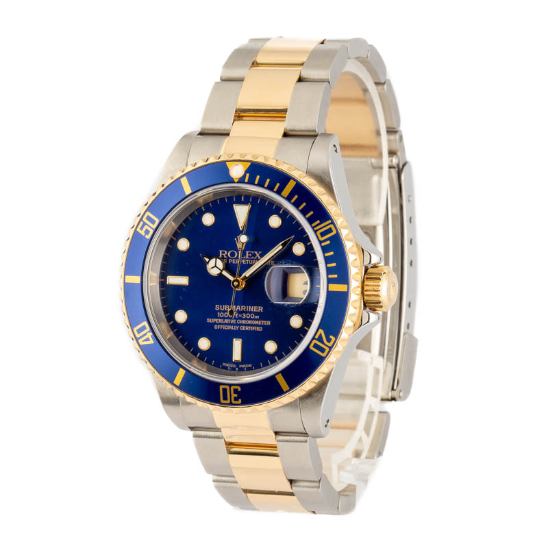 Rolex Submariner 16613 Stainless Steel and 18K Yellow Gold Dial