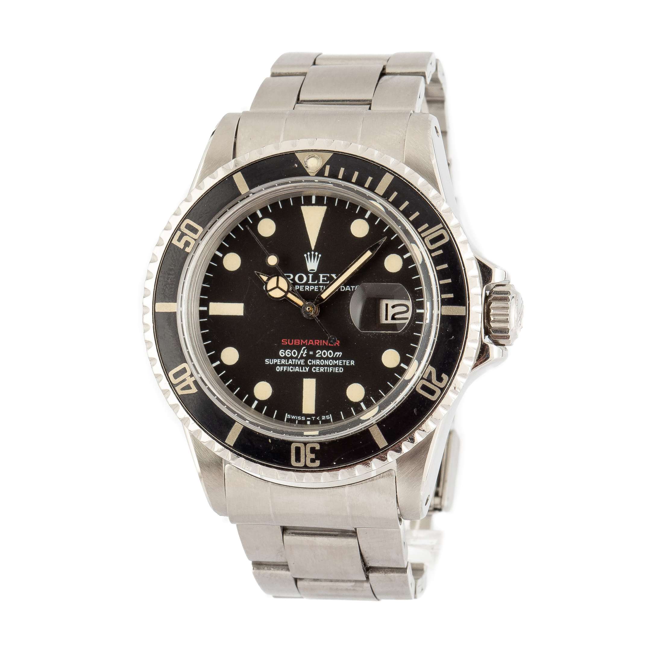 Vintage Rolex Red Submariner 1680 Feet First Dial