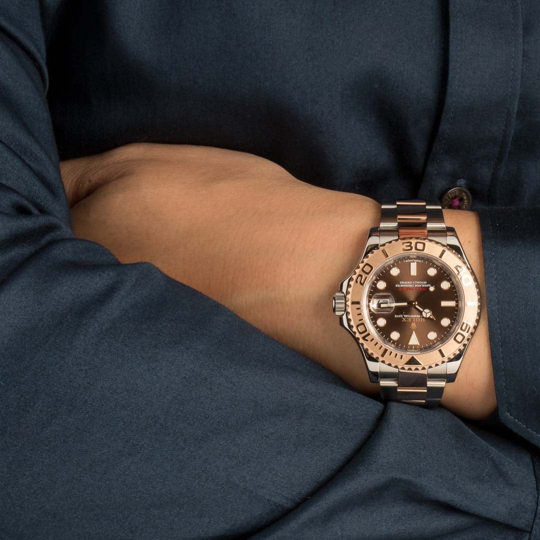 Rolex Yacht-Master! The two-tone rose beast! . . . $11750