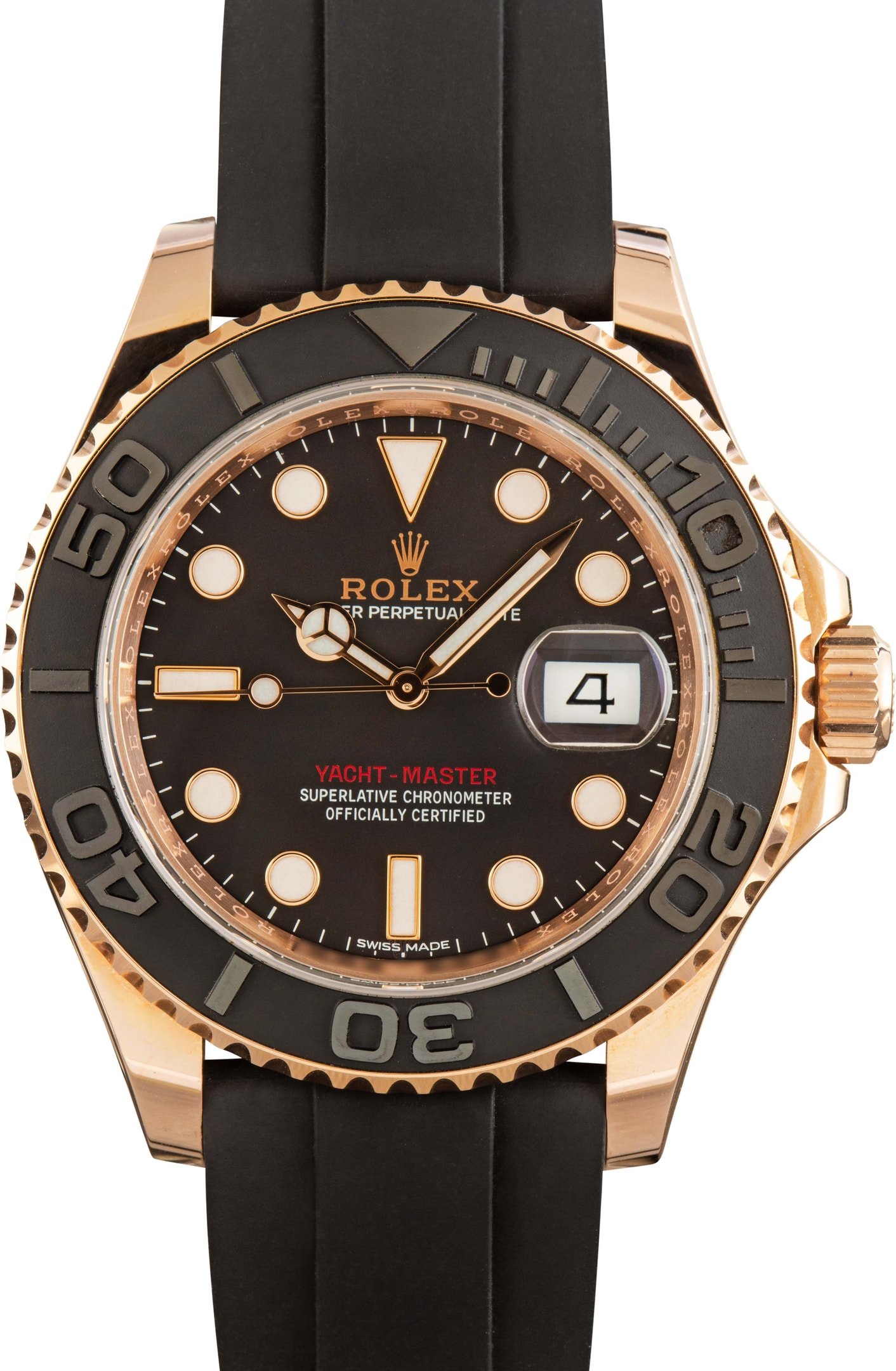 Rolex yacht master black band sale