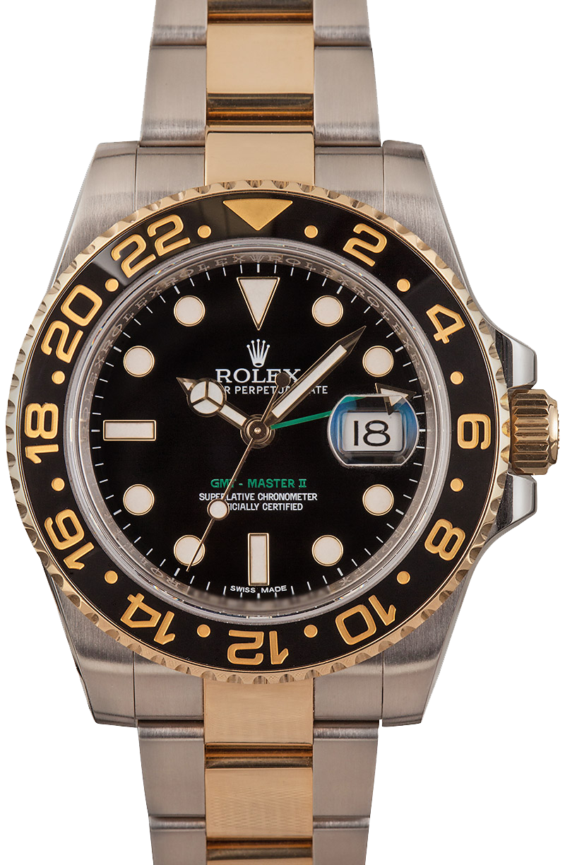 rolex gmt master gold and steel