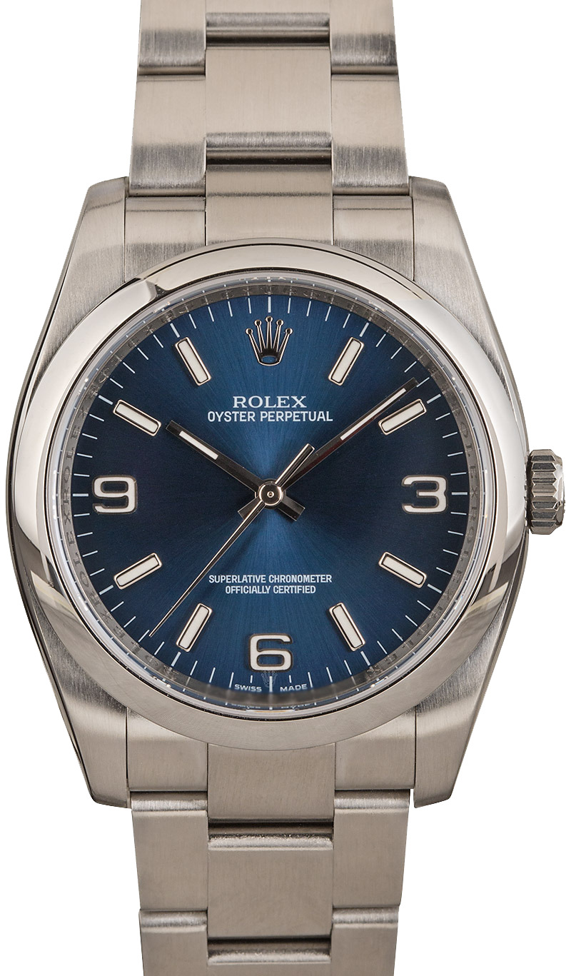 rolex oyster perpetual 11600 blue