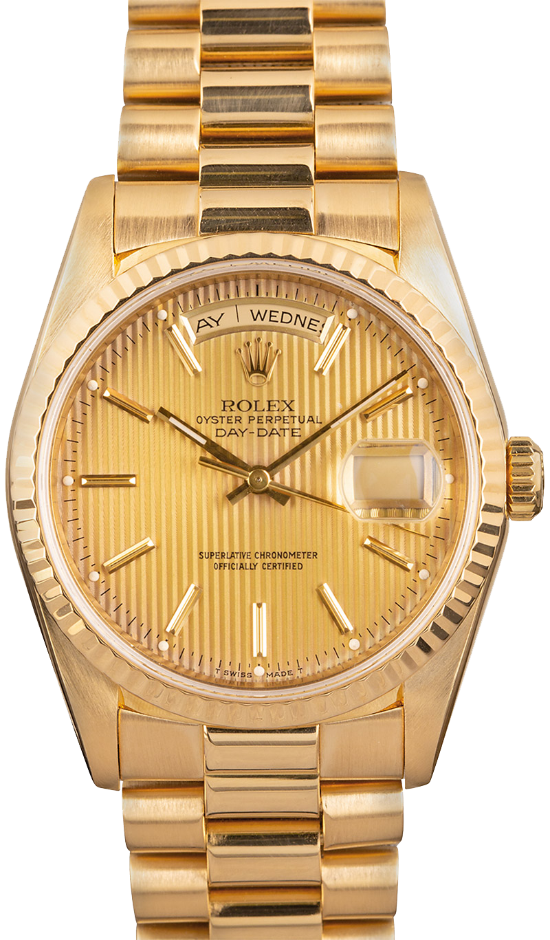 18 karat gold presidential rolex