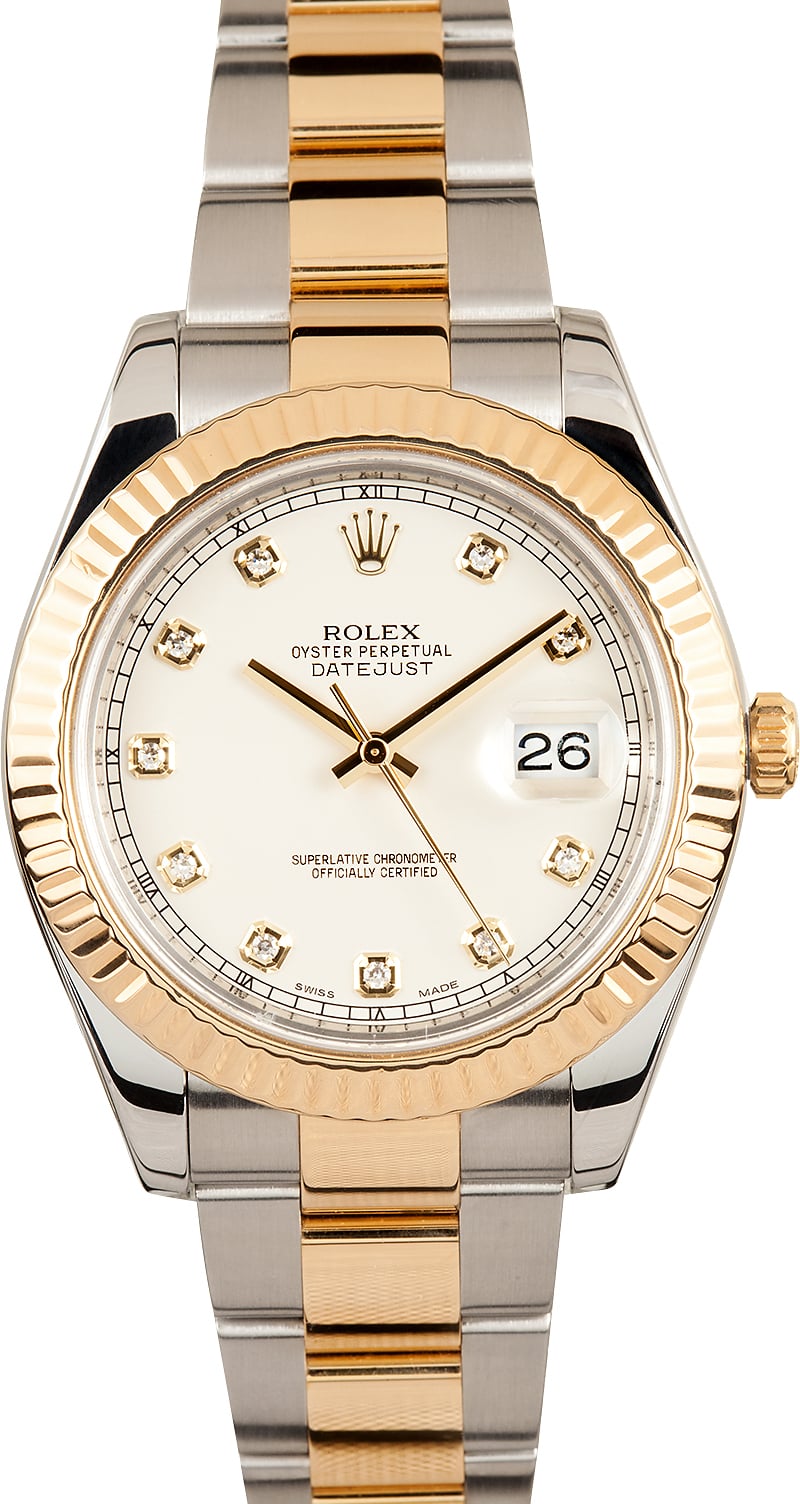 Rolex Datejust 116333 Ivory Diamond Dial