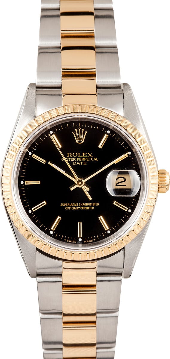 Rolex Date Two Tone 15223 at Bob's Watches