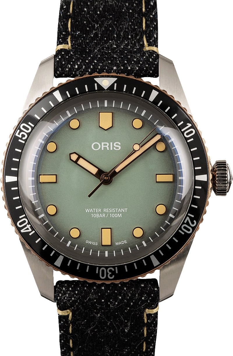 Buy Oris Divers 01 733 7707 4337 Set Bob s Watches Sku 153365