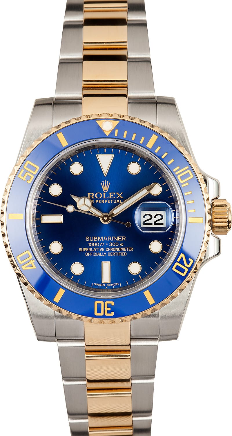 Blue Rolex Ceramic Submariner 116613 - Save At Bob's Watches