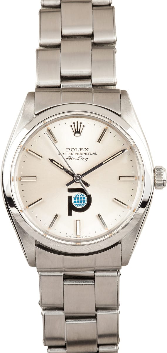 rolex air king reference 5500 Intairdrill Dial Stainless Steel