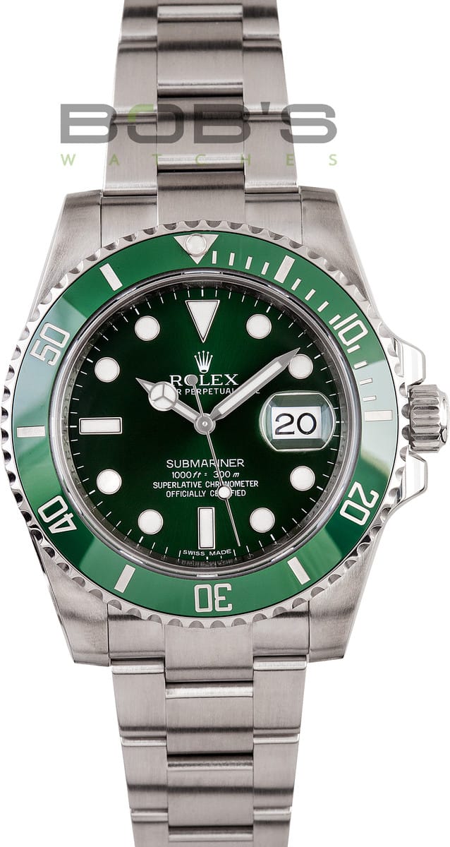 Rolex Submariner Green Dial Men's Watch 116610LV - Low Prices