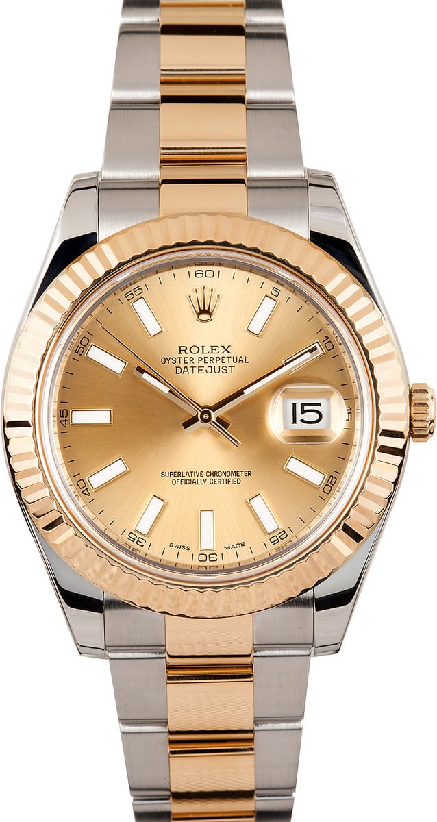 Rolex DateJust II Two Tone Steel Gold Reference 116333