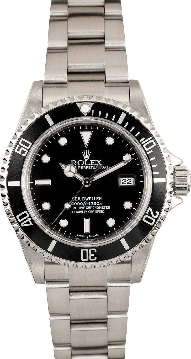 second hand rolex sea dweller