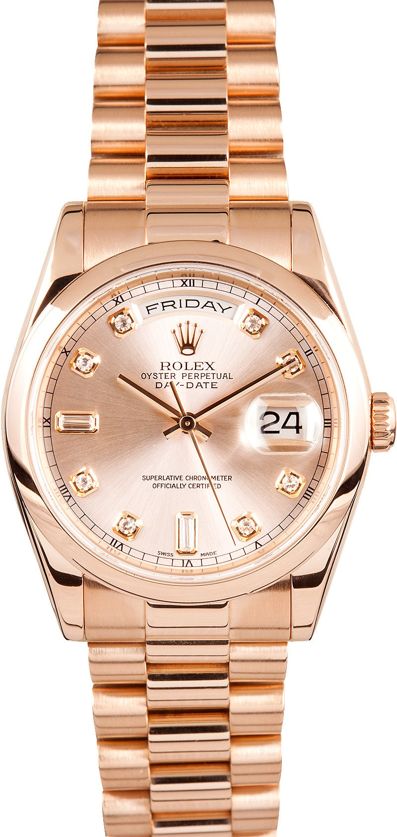 Rolex President Day Date Rose Gold 