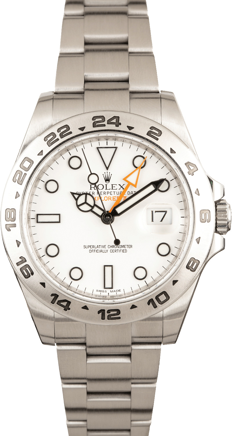 Rolex Explorer Ii 216570 White Dial