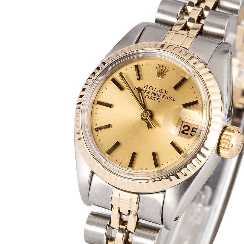 Rolex Ladies Date 6917 Champagne Jubilee