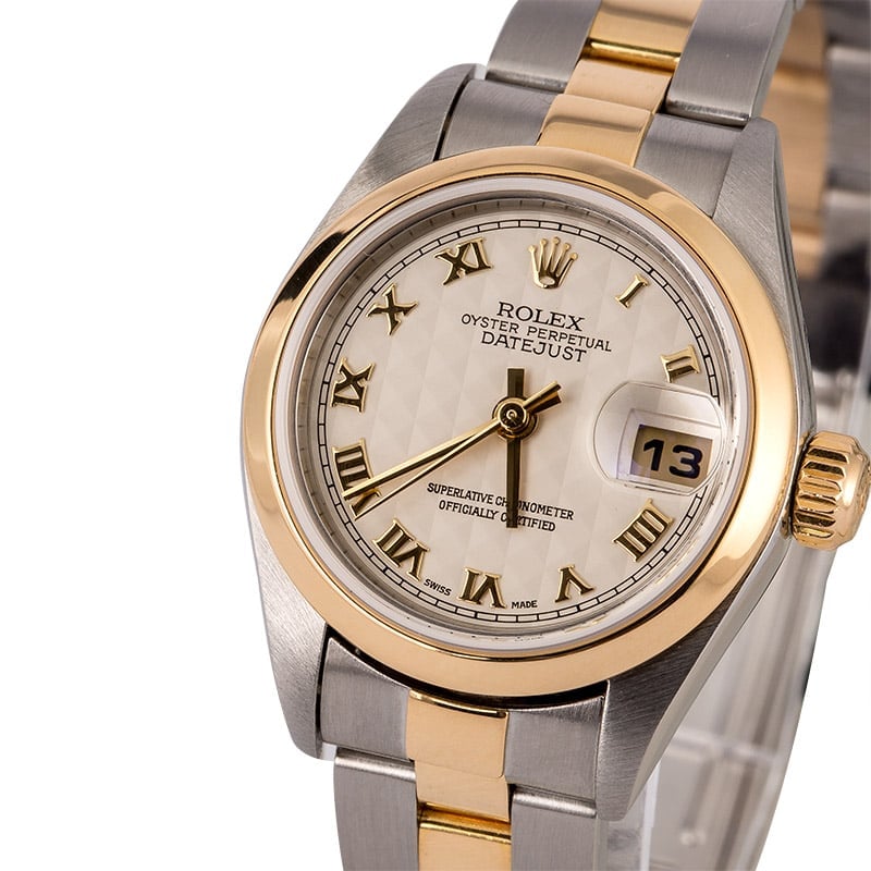 Rolex Lady Datejust 79163 Ivory Pyramid Dial