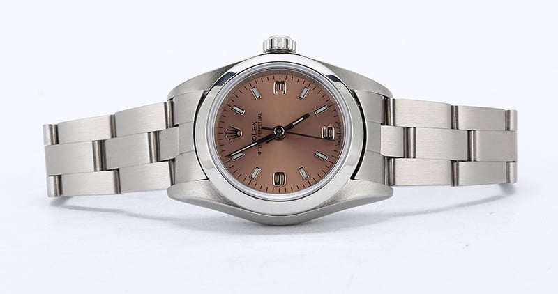 Rolex Lady Oyster Perpetual 76080 Salmon Dial