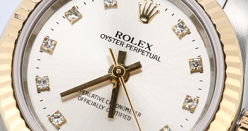 Women's Rolex Oyster Perpetual 76193 Diamonds