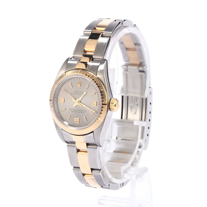 Pre Owned Rolex Lady Oyster Perpetual 76243 Two Tone Oyster