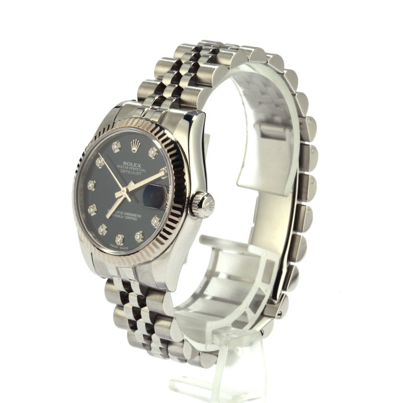 Pre-Owned Rolex Datejust 178274 Blue Diamond Dial