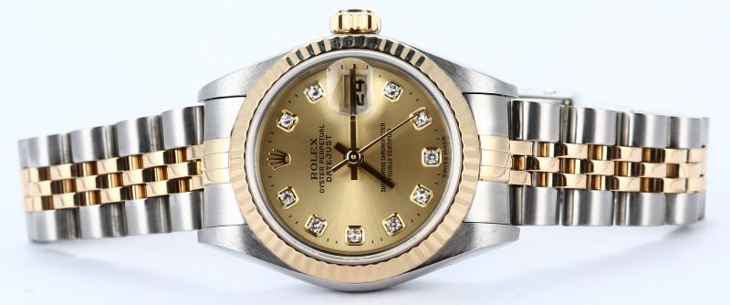 Rolex Ladies Datejust 79173 Champagne Diamond