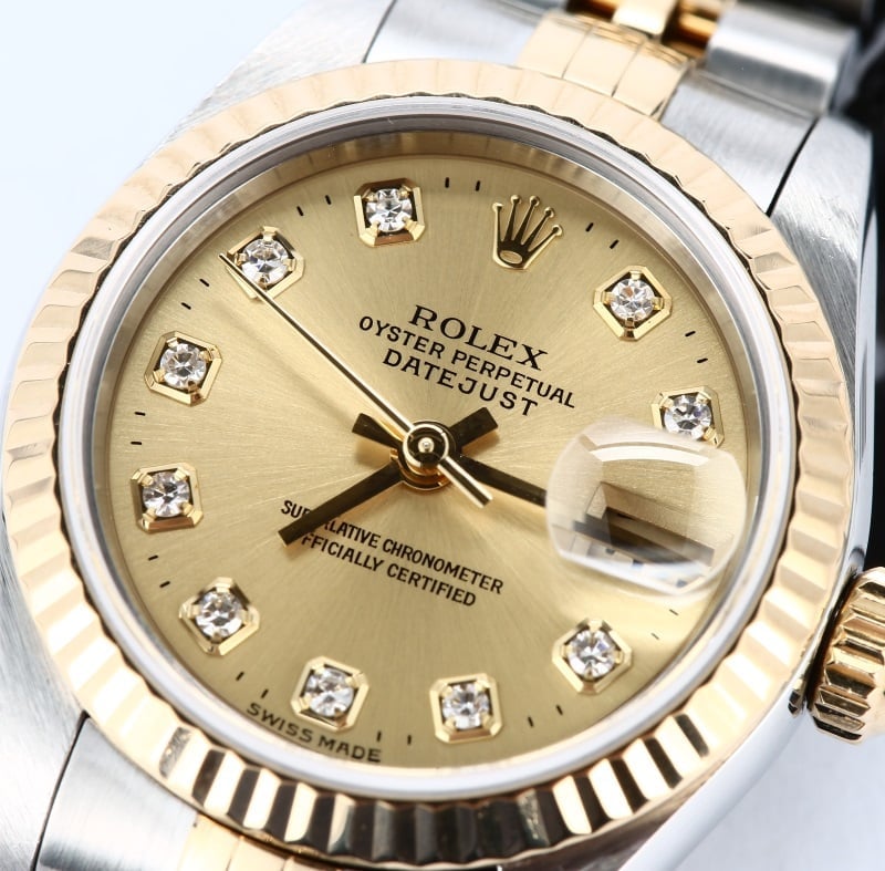 Rolex Ladies Datejust 79173 Champagne Diamond