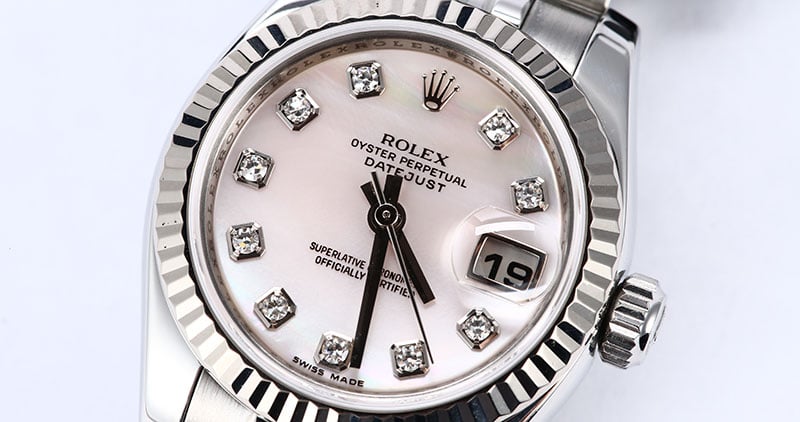 Rolex Ladies Datejust 179174 MOP Diamond Dial