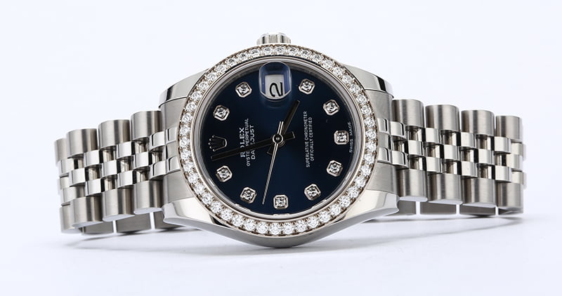 Mid-Size Rolex Datejust 178384 Diamonds