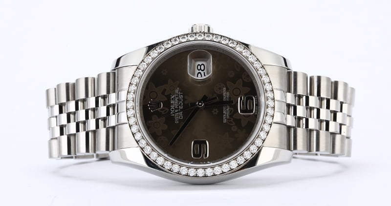 Rolex Datejust 116244 Bronze Floral Dial