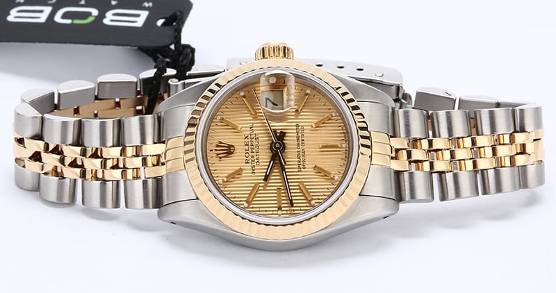 Certified Rolex Lady Datejust 69173 Champagne Dial