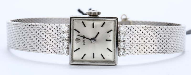 Ladies White Gold Rolex Cocktail Watch