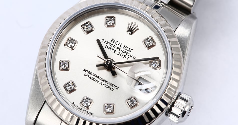 Rolex Ladies Datejust 79174 Silver Diamond Dial